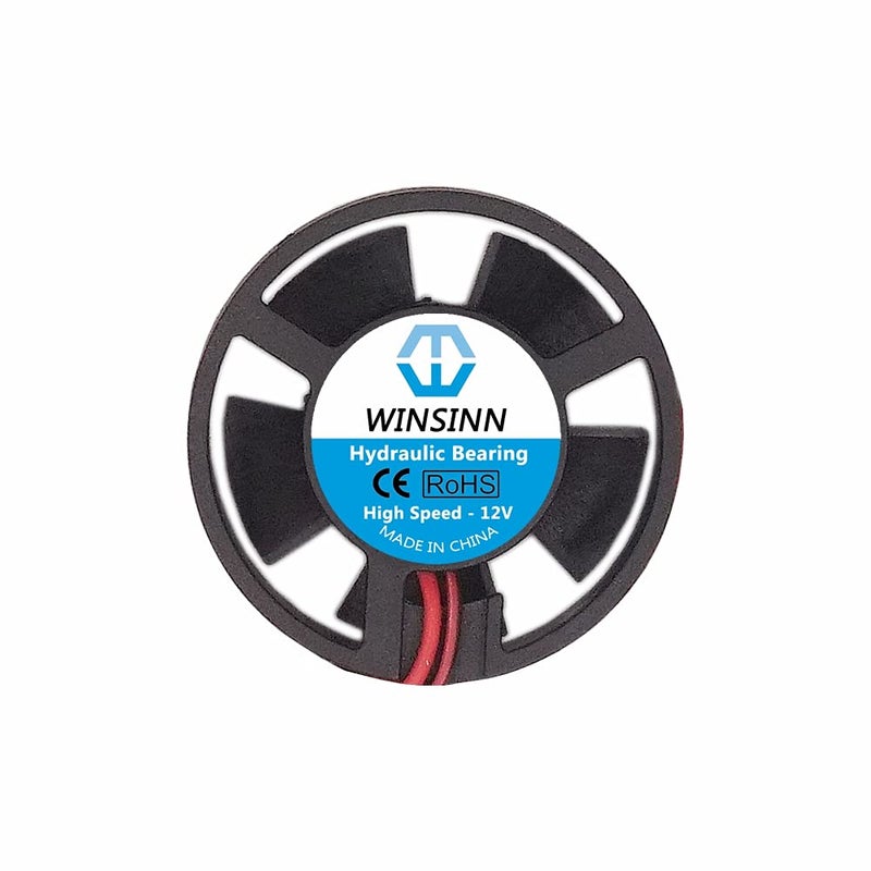 WINSINN 30mm Round Fan Circle 12V, Micro 12 Volt Ring Fans Loop 3010 Hydraulic Bearing, Brushless Cooling 31.5x10mm 2PIN (Pack of 5Pcs) - Image 3